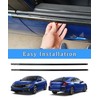 LH and RH Car Outer Door Window Moulding Trim Weatherstrip