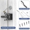 Self Locking Gate Latch, Automatic Gravity Door Latch for Metal