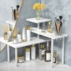 JayRex Bathroom Organizer Countertop Shelf, 3 Tier Corner Rack Adjustable