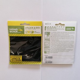 Iron-On Patch Twill Black – Iron-On Patch, Iron-On Patch, Appliqués, Patches, Patches, for Iron-on, Size: 10.0 x 20.0 cm