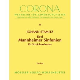 Three Mannheim sinfonies: 38. string orchestra. Partition.