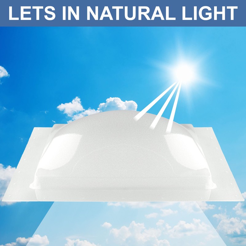 RecPro RV Skylight Outer Dome | 14" x 14" Universal