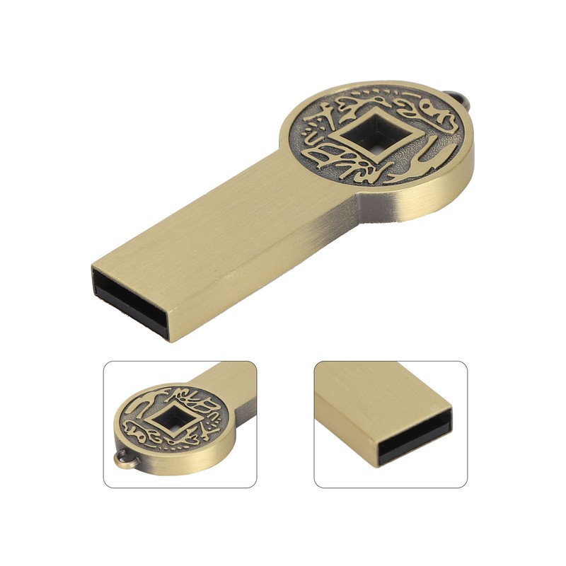 USB Flash Drive 16GB/32G/64G/128G Thumb Metal 2.0 Portable Waterproof Metal
