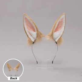 Handmade Rabbit Ears Headband Flexible Animal Ears Hair Hoop Plush Fancy Dress Cosplay Costume Hair Accessories (Brown)