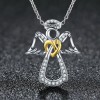 Collar Dije Angel De Guarda Alas Angelito Protección Amor Mujer