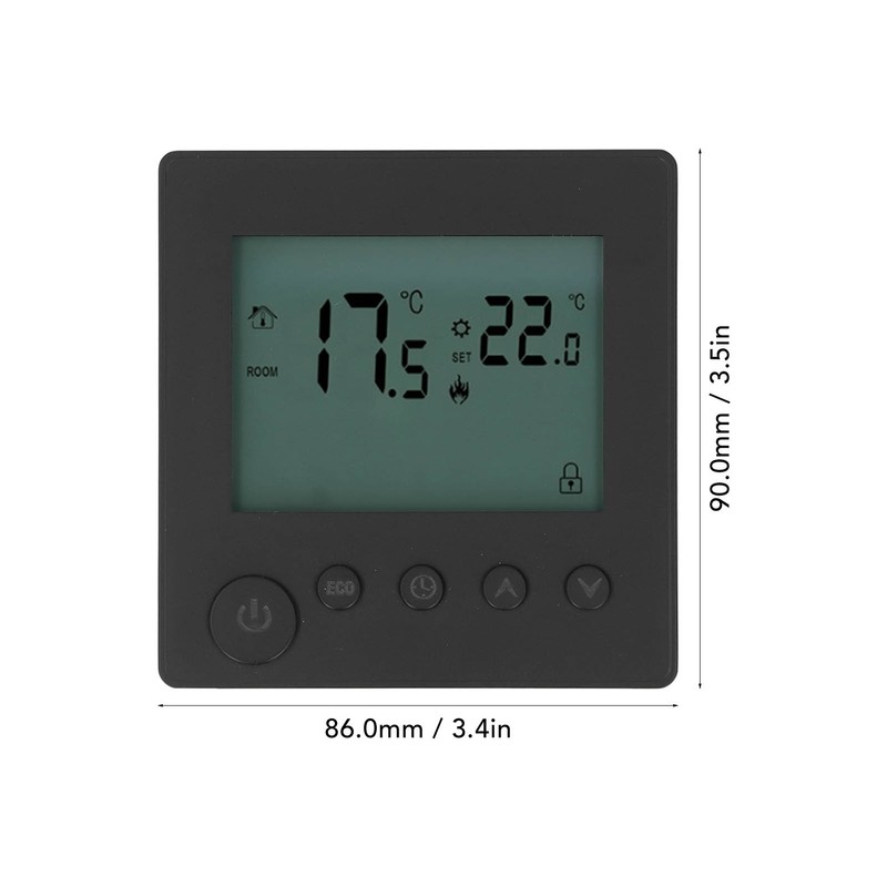 Digital Thermostat 4500W High Power Electric Floor Heating Temperature Control