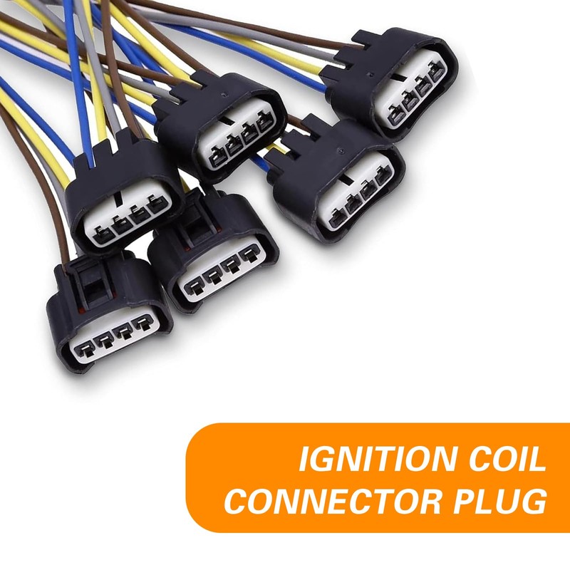 ijuicy 6 PCS 90980-11885 Ignition Coil Connector, Ignition Coil Wire