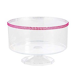 Trifle Containers with Pink Gem Trim -3 Pc. - Party Supplies - 3 Pieces
