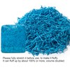 Mefleet 1 LB Crinkle Cut Paper Shred Filler Blue Crinkle