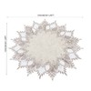Raedan Natural Linen Doily 15 inches Round Neutral Earth Tones