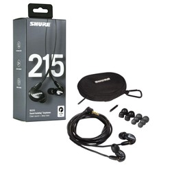Shure - Auriculares Aislantes de Sonido SE215-K, Color Negro