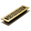 Decor Grates AJH212 2-inch by 12-inch Oriental Floor Register, Polished