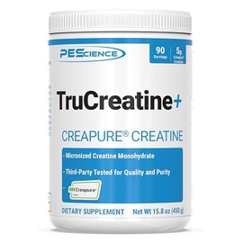 PEScience Trucreatine, Monohidrato De Creatina Pura Y Polvo Elevatp, 90 Porciones                                                                     