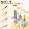Aibabcue 4021-732 Natural Gas Pilot Assembly Kits for Heat N