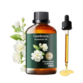 Mumianhua 100% Pure Gardenia Essential Oil Natural Gardenia Oil for Bedroom Diffuser, Laundry Boost & Women's Perfume | Therapeutic Grade for Candle Making & Skin 3.38 Fl Oz
