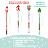 BBTO Christmas Pencils for Kids Gifts Multi Point Stackable Push