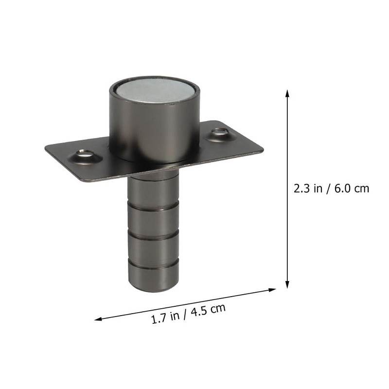 Ciieeo 1pc Invisible Door Stopper Magnetic Door Locks Stainless Steel