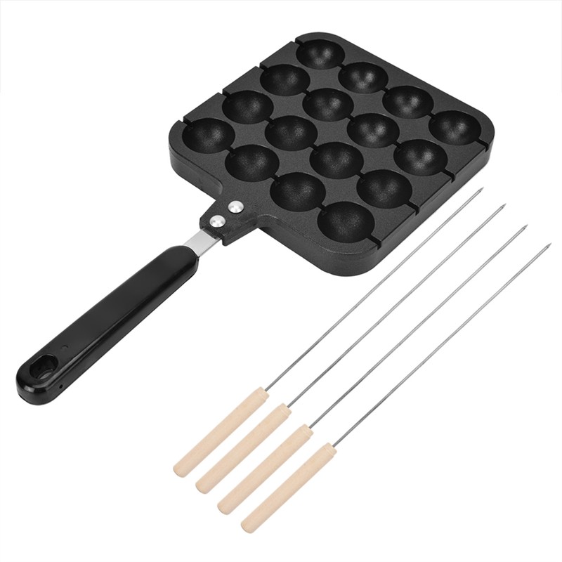 Non Stick Takoyaki Grill Pan Plate Cooking Baking Mold Tray
