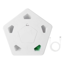 Cat Automatic Mice Hunting Toy 5 Holes Intelligent Simulated Mice Hide Catching Interactive Toy White