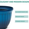 Ultym 15" Outdoor Large Flower Pots (Set of 2), Gradient