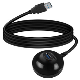 HATMINI 4.9FT USB 3.0 Extension Cable with Pedestal,5Gbps USB 3.0 Type-A Male to Female Extension Stand for USB WiFi Adapter,USB Flash Drive,Card Reader,Keyboard,Mouse Etc
