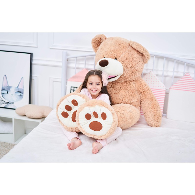 IKASA Giant Teddy Bear Plush Toy Stuffed Animals (Brown, 63