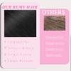 Clip in Hair Extensions, 7Pcs 18 Inch Straight Human Hair