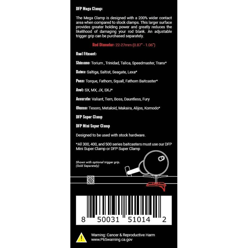 DFP Mega Clamp (Black, 22-27MM)