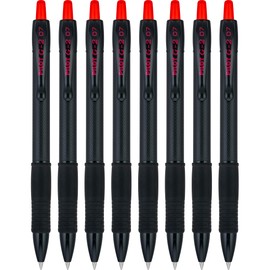 PILOT, G2 Edge Red Premium Gel Roller Pens, Sensory Writing Experience, 8ct box, Fine Point 0.7 mm