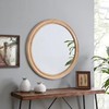 espidoo 27.5 Inch Round Wall Mirror: Farmhouse Style with Distressed