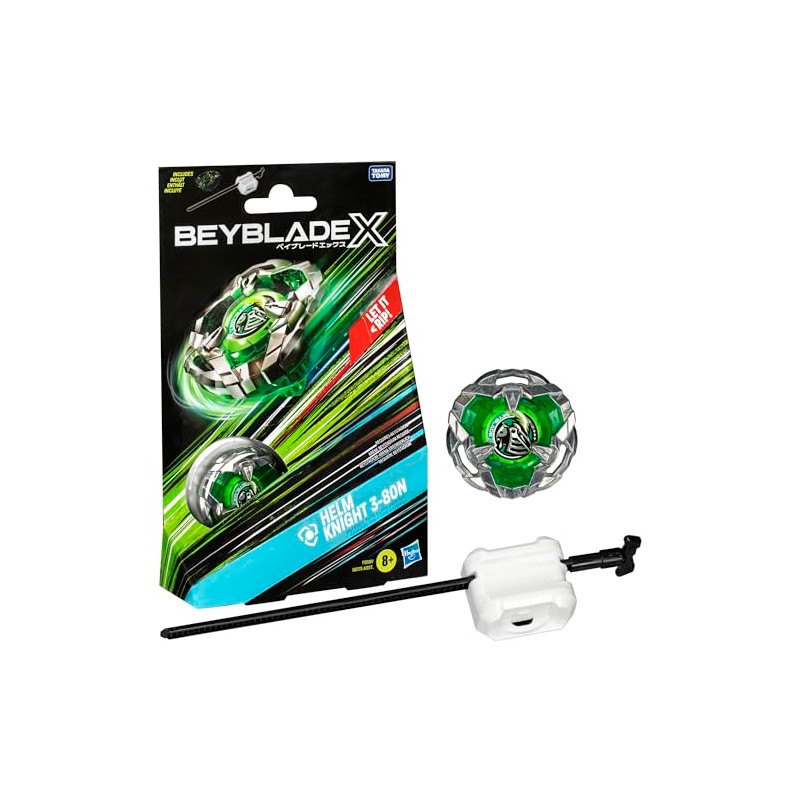 Beyblade X Helm Knight 3-80N Starter Pack Top and Launcher
