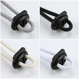 Mask Strap Stopper 10pcs for DIY Cord Length Adjustment Material 2 - Cord Adjuster - White 10pcs 8ea