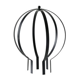 NPV Group Décor Wow Garden Ornament, Small Metal Trellis 19.5" x 16", Black