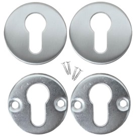 Euro Lock Escutcheon Round Keyhole Cover Stainless Steel Key Hole Lock Cover Suitable for Door Wooden Door Anti-Theft