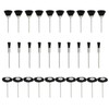 NIUPIKA Soft Nylon Bristle Brushes Cup Wire Brush Set Cleaning