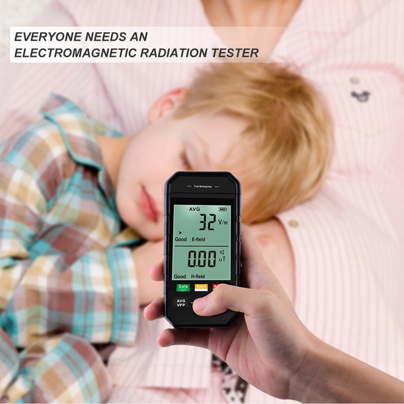 ET925 Large Screen Handheld Electromagnetic Radiation Detector with 3 Color