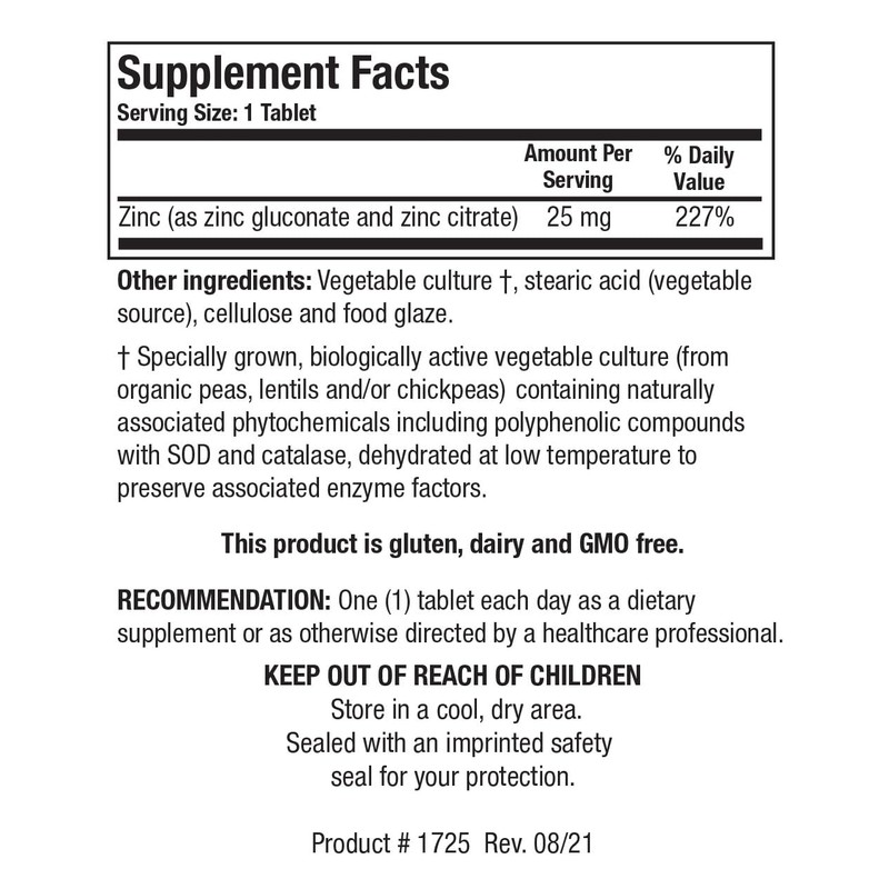 Biotics Research Zn-Zyme Forte 25 mg Zinc, Immune System Support,