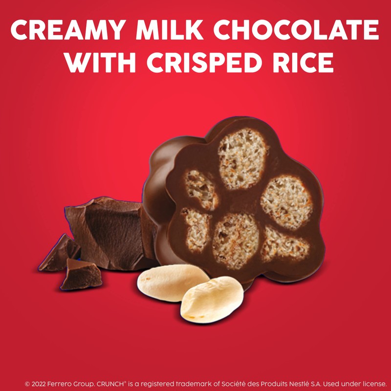 Buncha CRUNCH - Milk Chocolate and Crisped Rice, Resealable Bag,