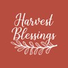 Vinyl Wall Art Decal - Harvest Blessings - 19.5" x