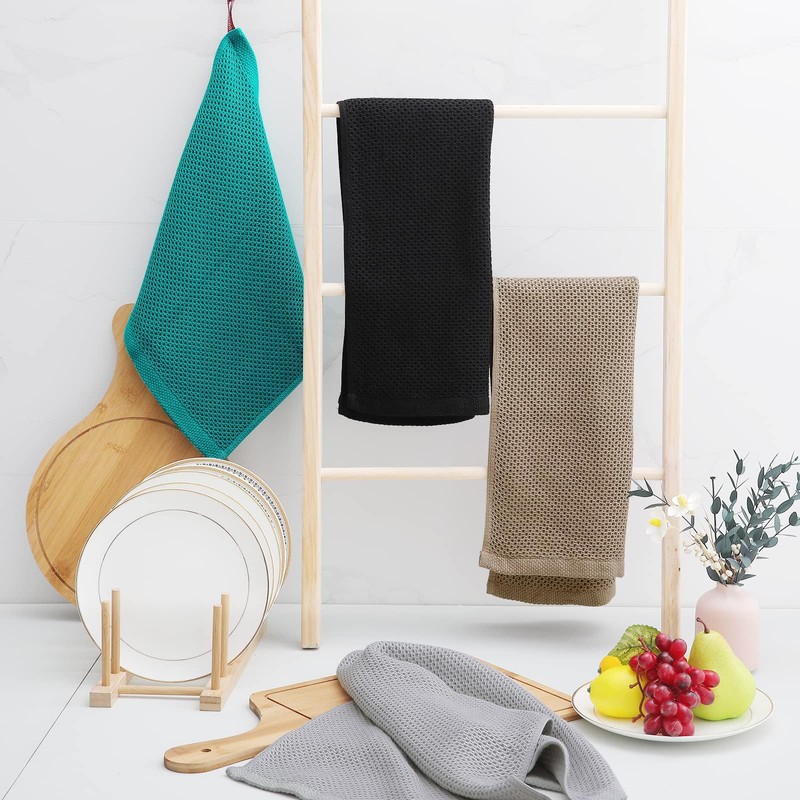 Homaxy Homaxy 100% Cotton Waffle Weave Kitchen Dish Towels, Ultra