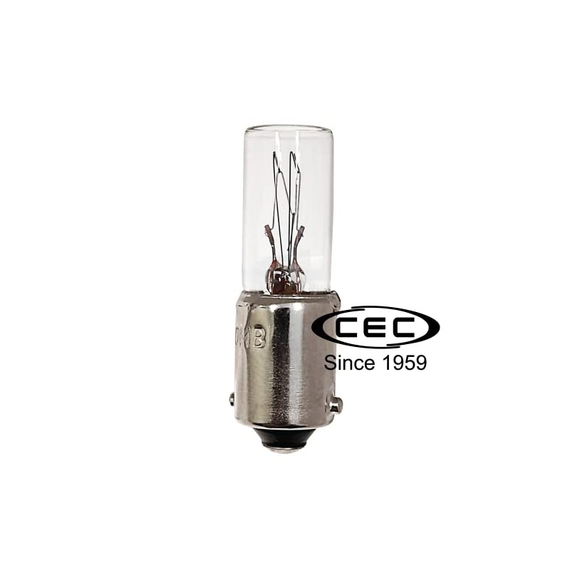 CEC Industries 120MB Light Bulbs, 120V, 3W, T2.5 Shape, CC-7A