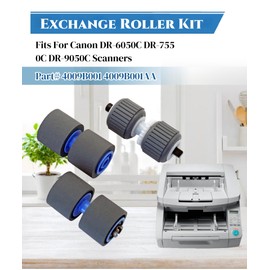 2025 New Scanner Exchange Roller Kit Fits for Canon DR-6050C/7550C/9050C Document Scanner,Replace Part # 4009B001 4009B001AA