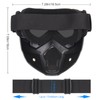 VPZenar Full Face Airsoft Mask and Helmet,Black Tactical Helmet with