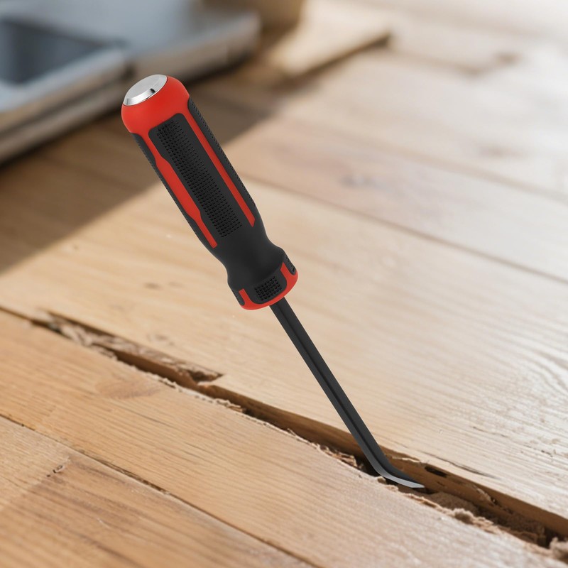 UNGFEI 2 PCS Pry Bar Set, Black and Red Crowbar