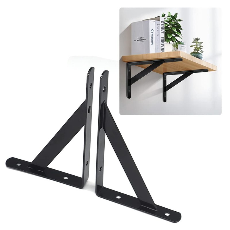 Pack of 8 Shelf Brackets, Heavy Duty Brackets, 90 Degree