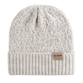 KNIT FACTORY - Haze Hat - Knitted Hat for Men and Women - Beanie - Autumn & Winter Essentials - Timeless Fashion Accessory - Winter Hat with Wool - High Quality, beige