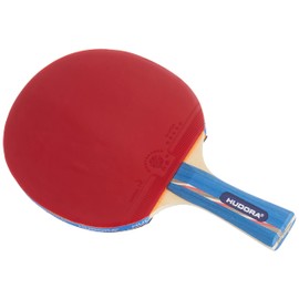 Hudora Unisex Child New Topmaster Table Tennis Racket - Red, One Size