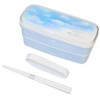 Kamio Japan 224198 Slim 2-Tier Lunch Box SECRET DREAM
