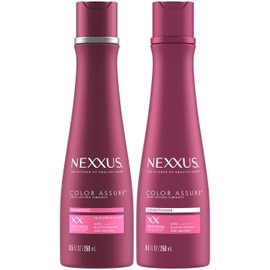 Nexxus Shampoo & Conditioner, Color Assure – Hair Products for Color-Treated Hair, Enhance Vibrancy up to 40 Washes, 8.5 Oz Ea
