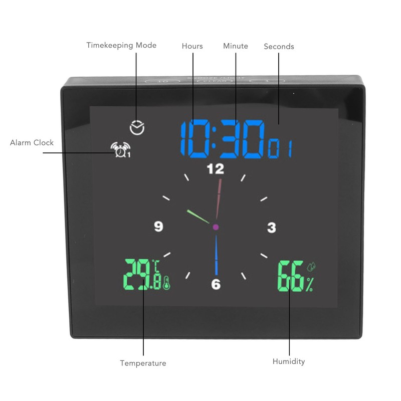 5inch Digital Hygrometer Indoor Thermometer with Backlight Accuracy Calibration IP65